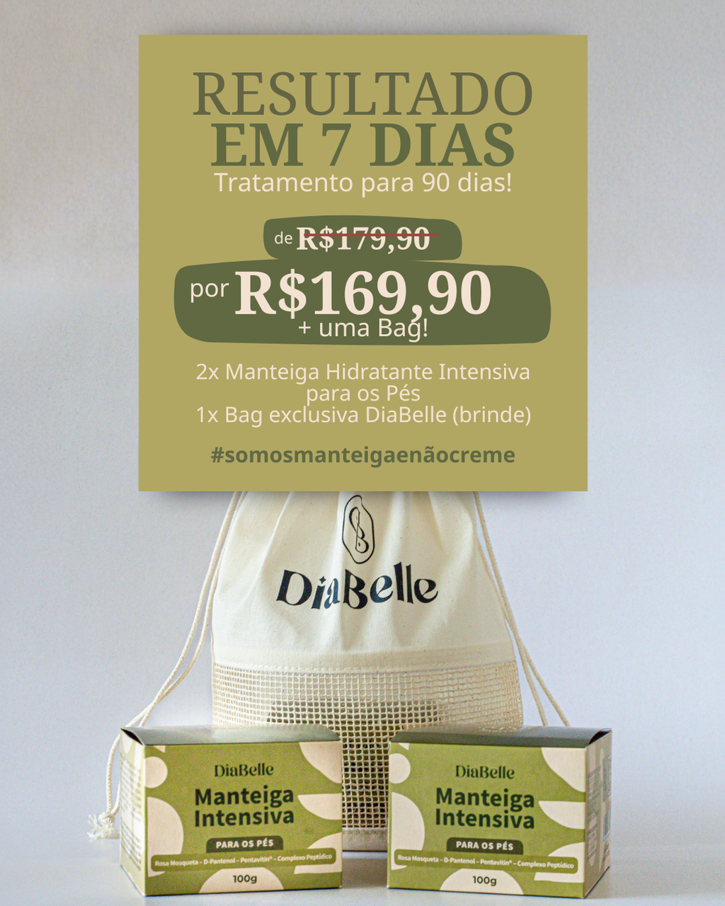 Kit EU MEREÇO SIM! —  2 Manteigas Intensivas para os Pés