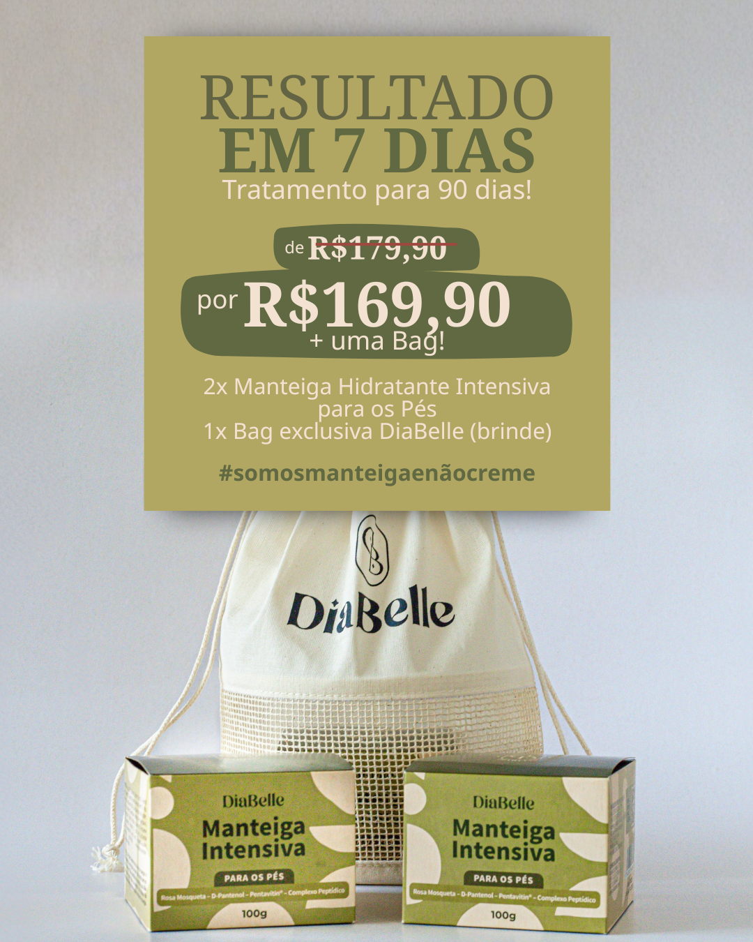 Kit EU MEREÇO SIM! —  2 Manteigas Intensivas para os Pés