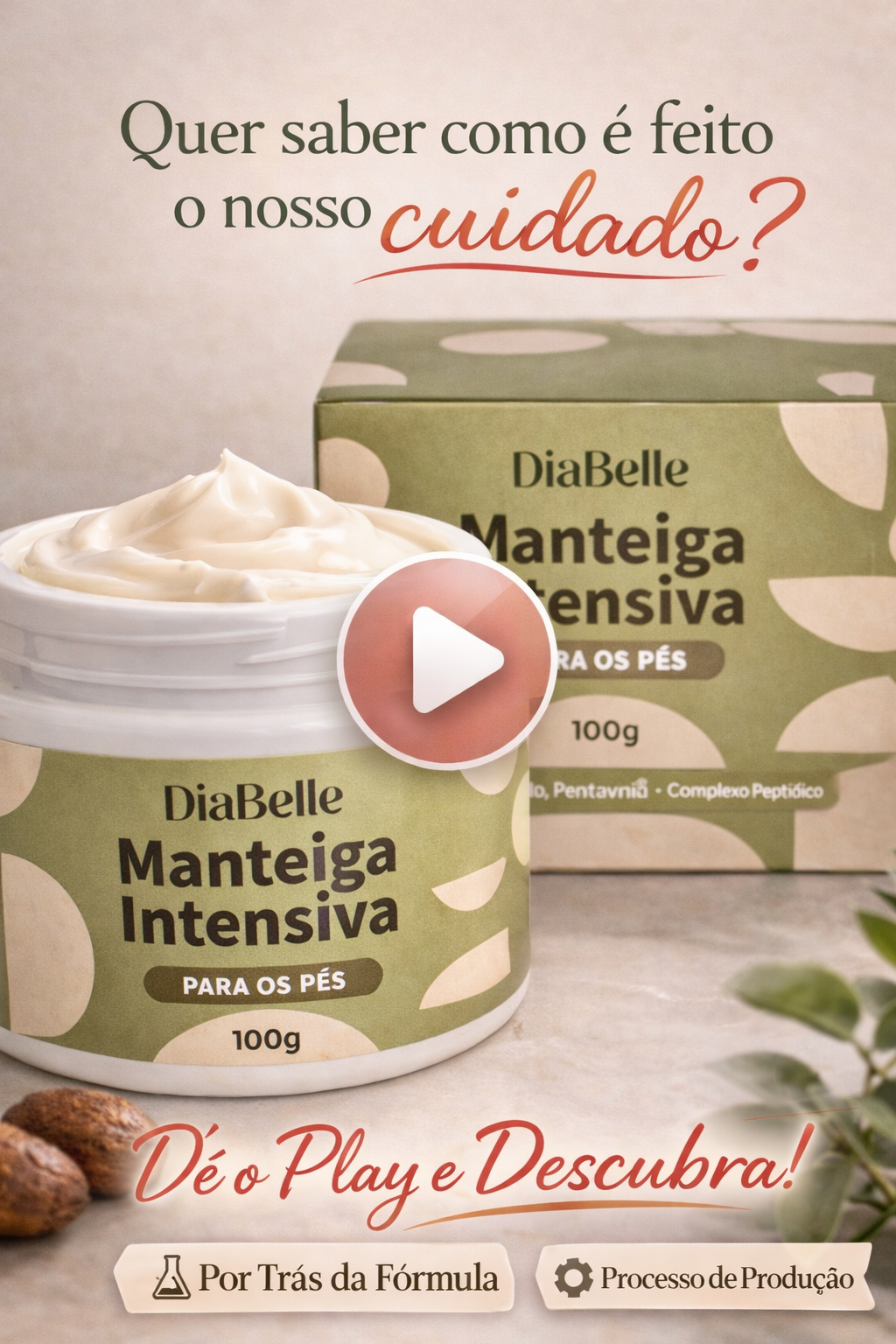 Manteiga Hidratante Intensiva para os Pés